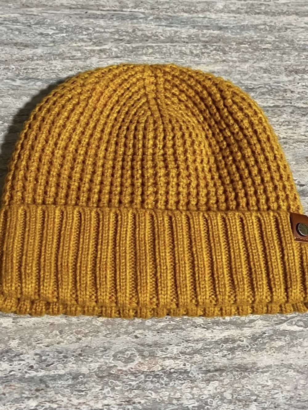 Frye & Co UNISEX Beanie Hat in Mustard Color